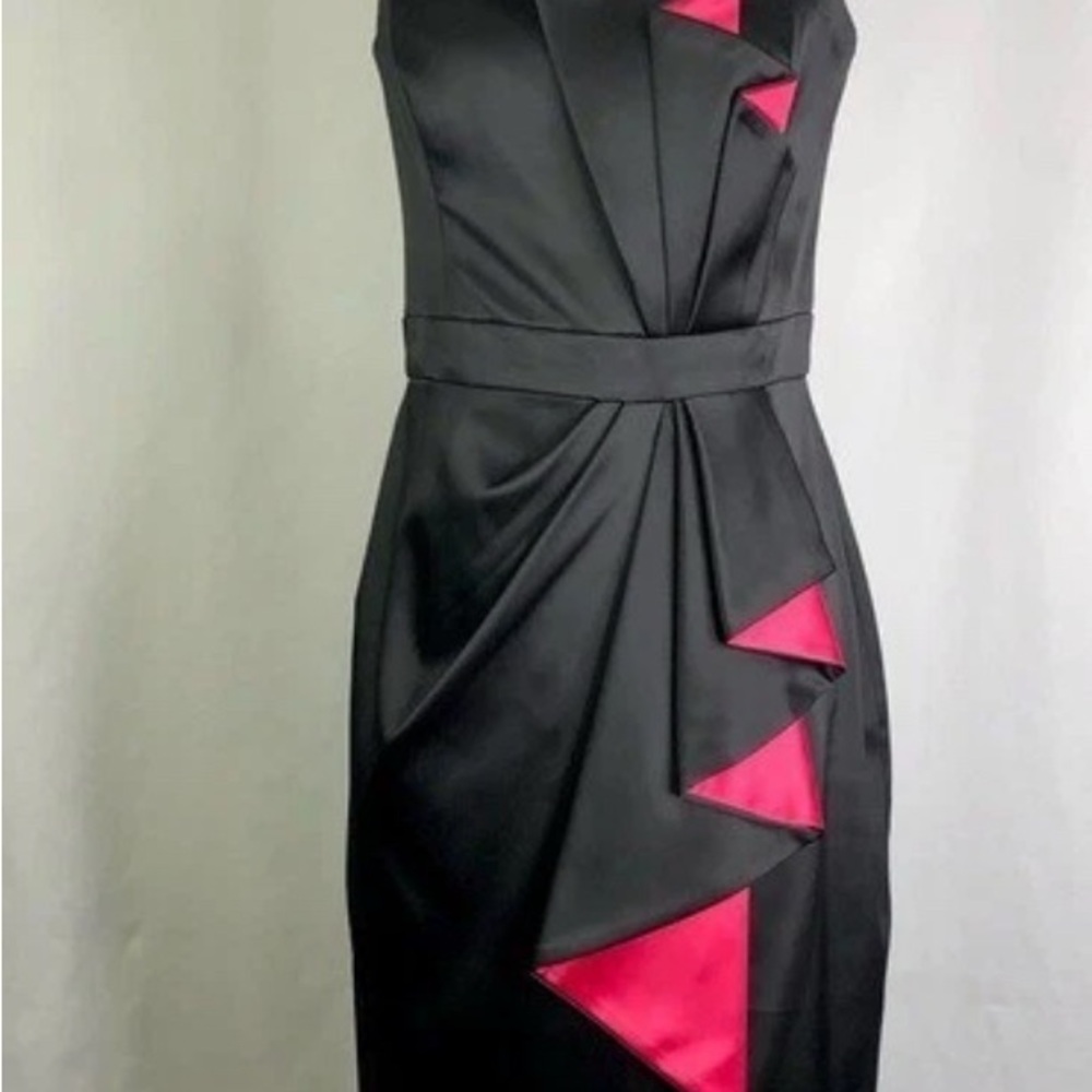 Trac Chic Strapless Black and Red Dress